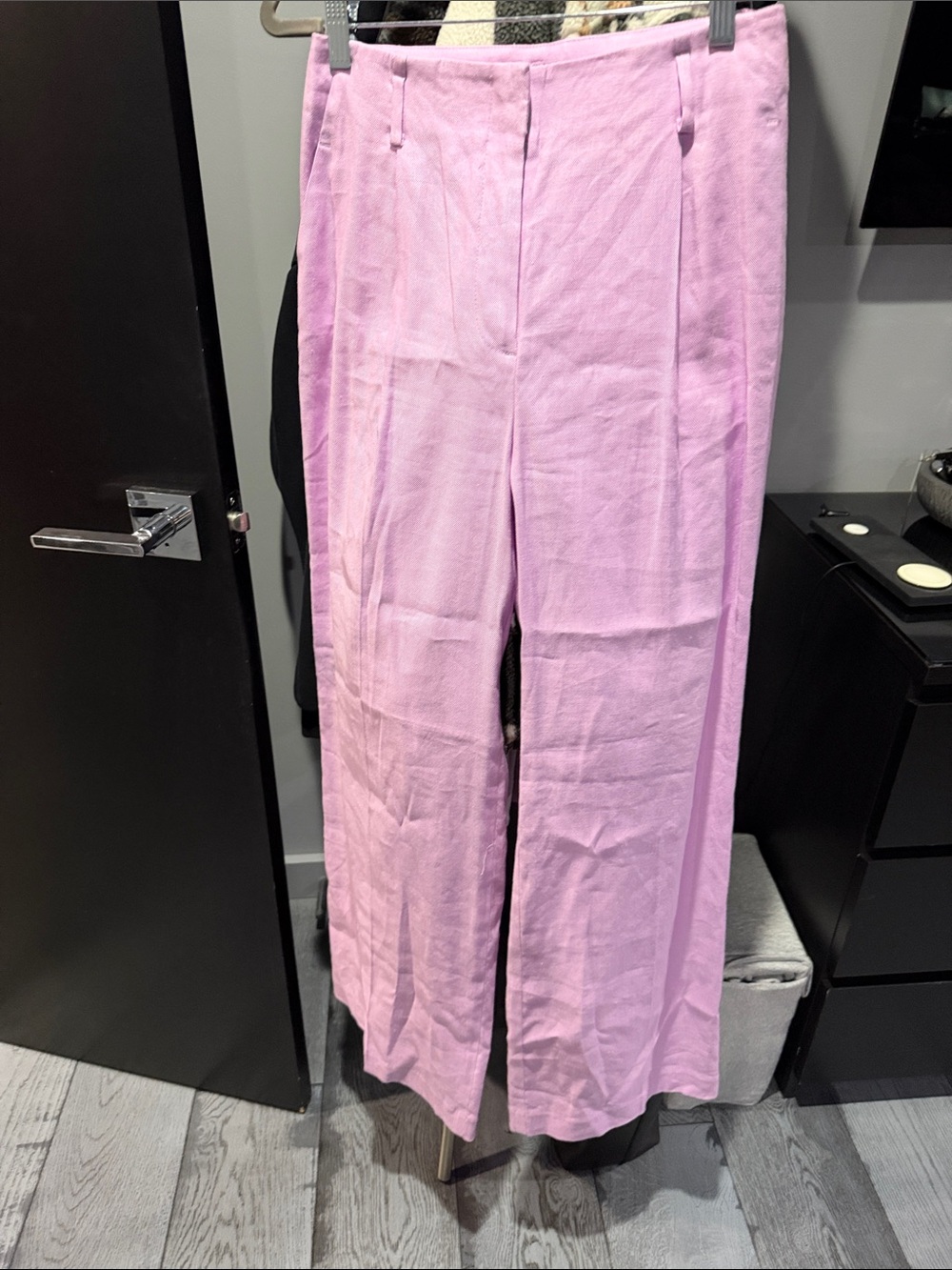Ann Taylor Light Lilac Wide-Leg Trousers
